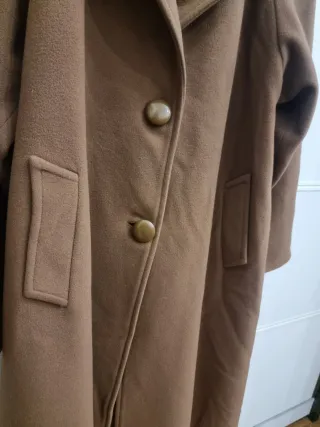 Cappotto Vintage Lana Oversize Cammello