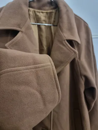 Cappotto Vintage Lana Oversize Cammello