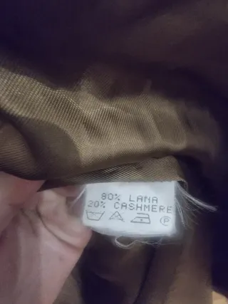 Cappotto Vintage Lana Oversize Cammello