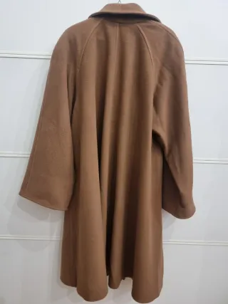 Cappotto Vintage Lana Oversize Cammello