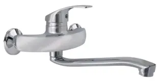 Rubinetto Miscelatore a Parete Muro Canna Lunga