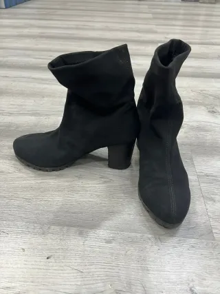 Botines negros mujer tacón