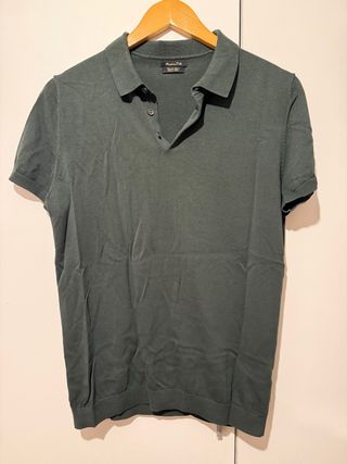 Polo Massimo Dutti Verde Talla M
