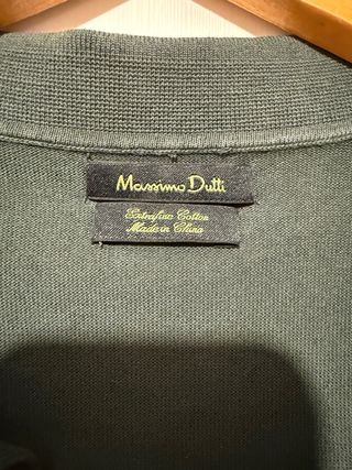 Polo Massimo Dutti Verde Talla M
