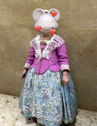 Traje de Fallera Niña 2-3 años