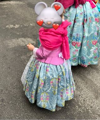 Traje de Fallera Niña 2-3 años