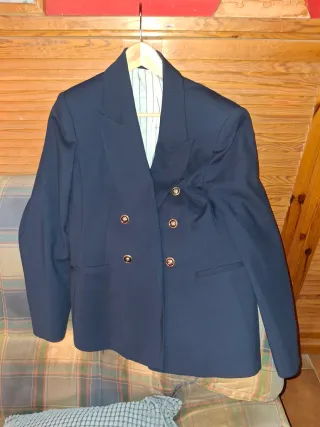 Chaqueta Zara azul mujer