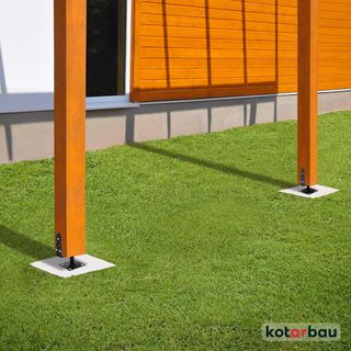 KOTARBAU® Soporte de Poste en U 120-200 mm Soporte