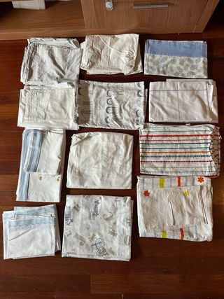 Cuna de madera en perfecto estado, regalo sábanas