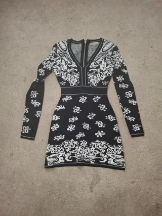 Vestido Camaleónica Talla S/M Negro Blanco