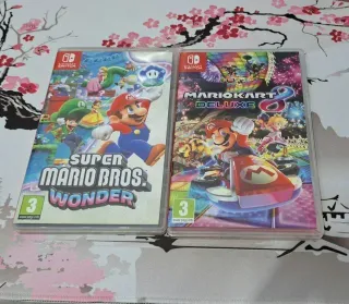 Super Mario Bros Wonder e Mario Kart 8 Deluxe
