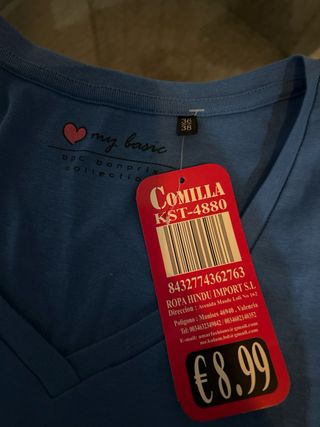 Camiseta Comilla manga 3/4 floral With Love