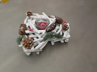 Portacandele centrotavola Adobbi Feste Natalizie