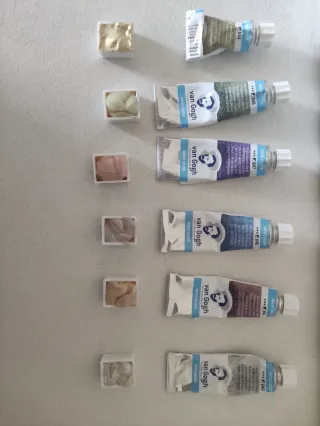 12 acquerelli metallizzati e perlati