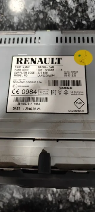 Radio Coche Renault LAN5200WR4