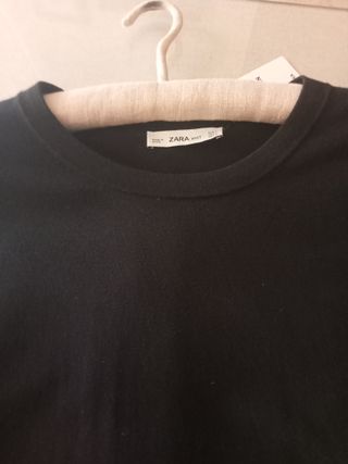 Jersey negro manga corta talla L