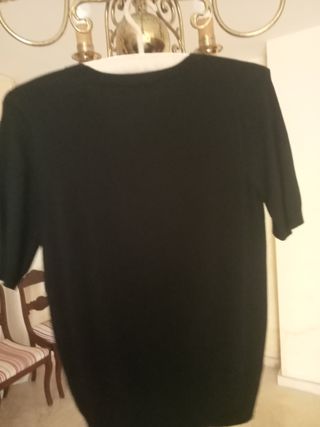Jersey negro manga corta talla L