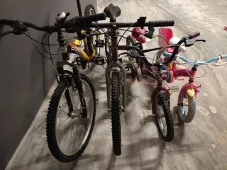 4 Bicicletas Infantiles y Adulto