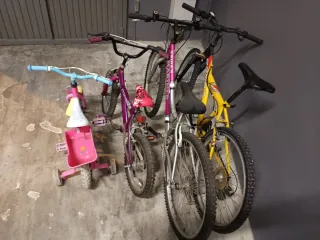 4 Bicicletas Infantiles y Adulto