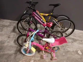 4 Bicicletas Infantiles y Adulto