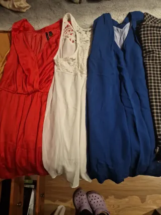 Lote 8 vestidos talla M varias marcas (lote 6 )