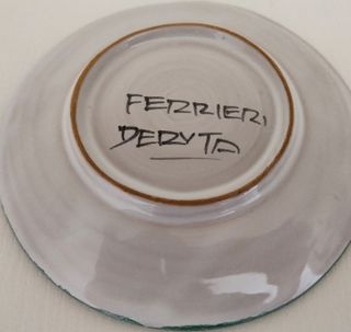 Lotto 3 Tazze da Tè e Piattini Ceramica Deruta