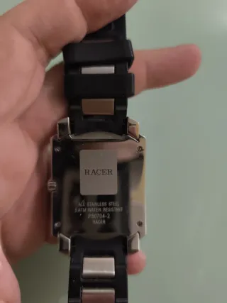 Reloj Racer Caballero P50704-2 Negro/Plata