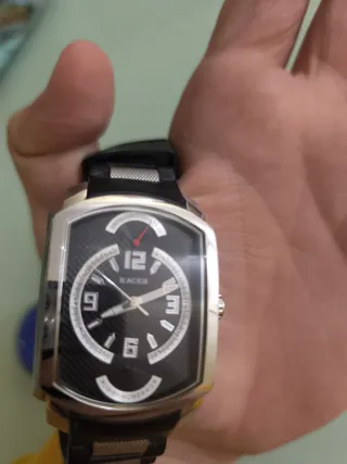 Reloj Racer Caballero P50704-2 Negro/Plata