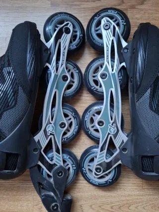 Patines en línea FILA negros + REGALO protecciones