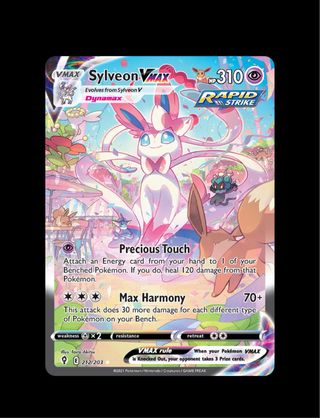 Carta Pokémon Sylveon VMAX #212/203