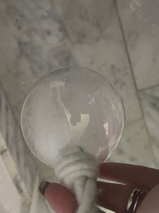 Palline Albero Vetro Glitter totale 7