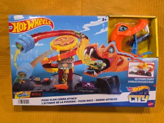 Hot Wheels City Circuito Pizza Slam Cobra Attack