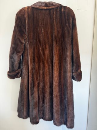 Abrigo marrón mujer