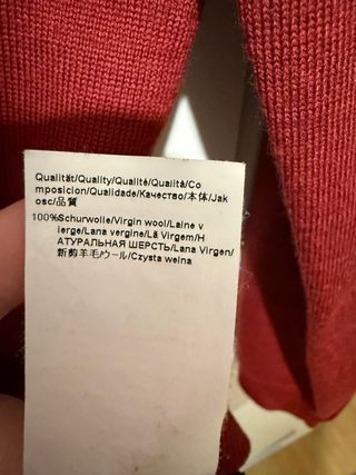 Jersey Hugo Boss Rojo Talla M