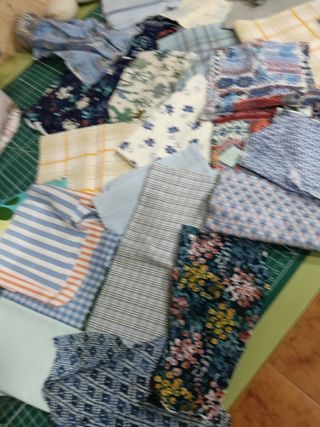 Retales de tela variados