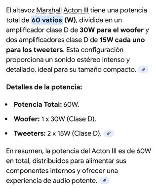 Altavoz Marshall Acton III Marrón/Dorado