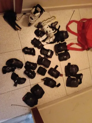 Patines en línea Talla 31-34 + Accesorios