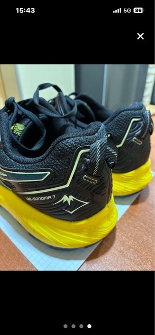 Zapatillas ASICS Gel-Sonoma 7 Negras/Amarillas