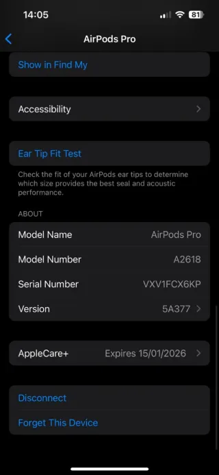 Airpods Pro 2 ANC (Meno di 1 anno)