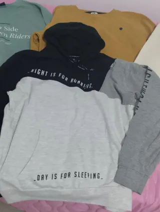 Lote 4 Sudaderas Hombre Talla M/L