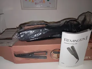 Plancha Rizadora Remington Negra y Dorada