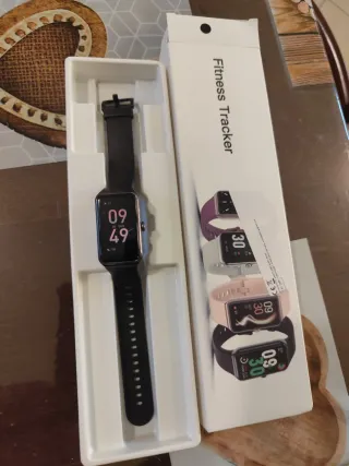 Smartwatch Fitness Tracker Nero Nuovo