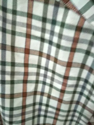 Camisa UNTO clásica cuadros beige y marrón