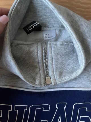 Sudadera Chicago Gris y Azul