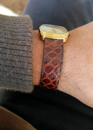 Certina Mecánico Vintage 70s Dorado Marrón