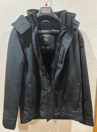 Abrigo Hollister Talla S Negro