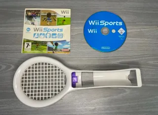 Wii Bianca + Adattatore HDMI + pack Wii Sport