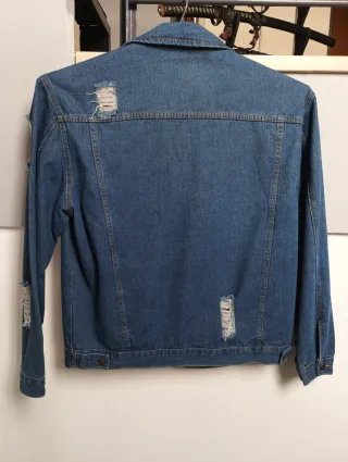 Cazadora tejana hombre desgastada