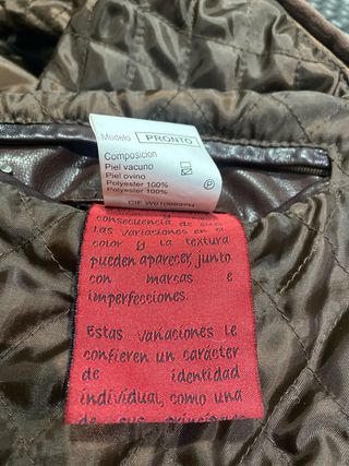 Cazadora de Piel Marrón