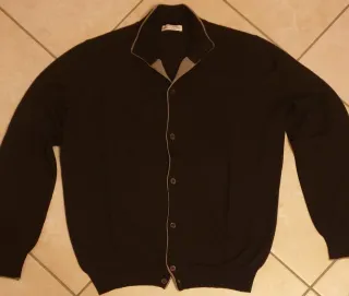 GRANSASSO Giacca Lana Merino Marrone Taglia L